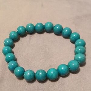 Turquoise Beaded Stretch Bracelet